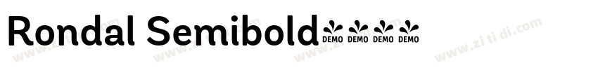 Rondal Semibold字体转换